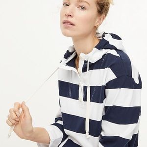 J.Crew Navy & White Hoodie